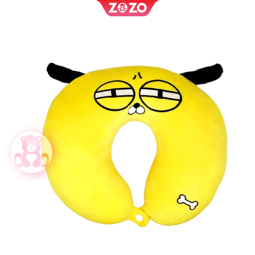 Gối chữ U thêu mặt hoạt hình