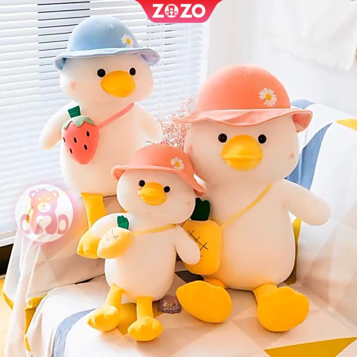Gấu bông vịt đeo túi ngộ nghĩnh