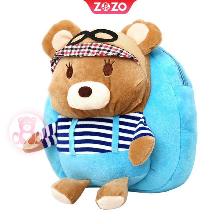 Balo gấu bông mầm non đáng yêu