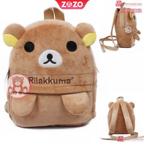 Combo gấu bông và balo Rilakkuma