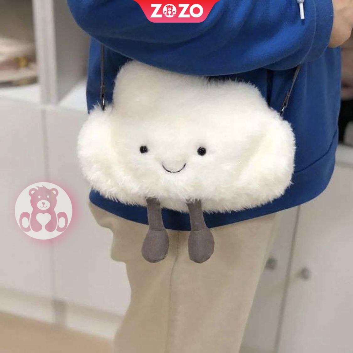 Túi đeo chéo mây bông siêu dễ thương