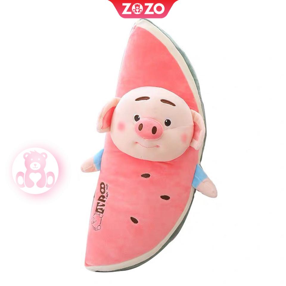 Gối ôm dưa hấu kết hợp heo bông dễ thương