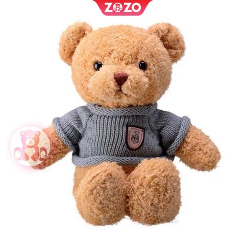 Gấu bông Teddy áo len ấm áp