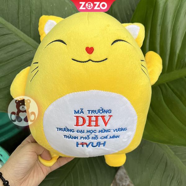 Gấu bông thêu logo Đại học Hùng Vương