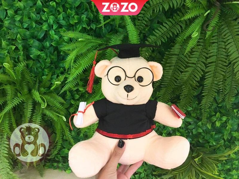 Thú bông tốt nghiệp mặc áo cử nhân mini