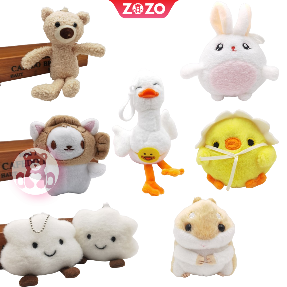 Móc khóa thú bông nhỏ giá rẻ tiện dụng