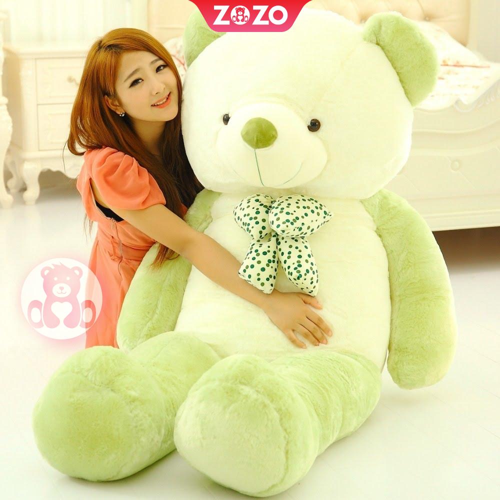 Gấu bông màu xanh ngọc lãng mạn