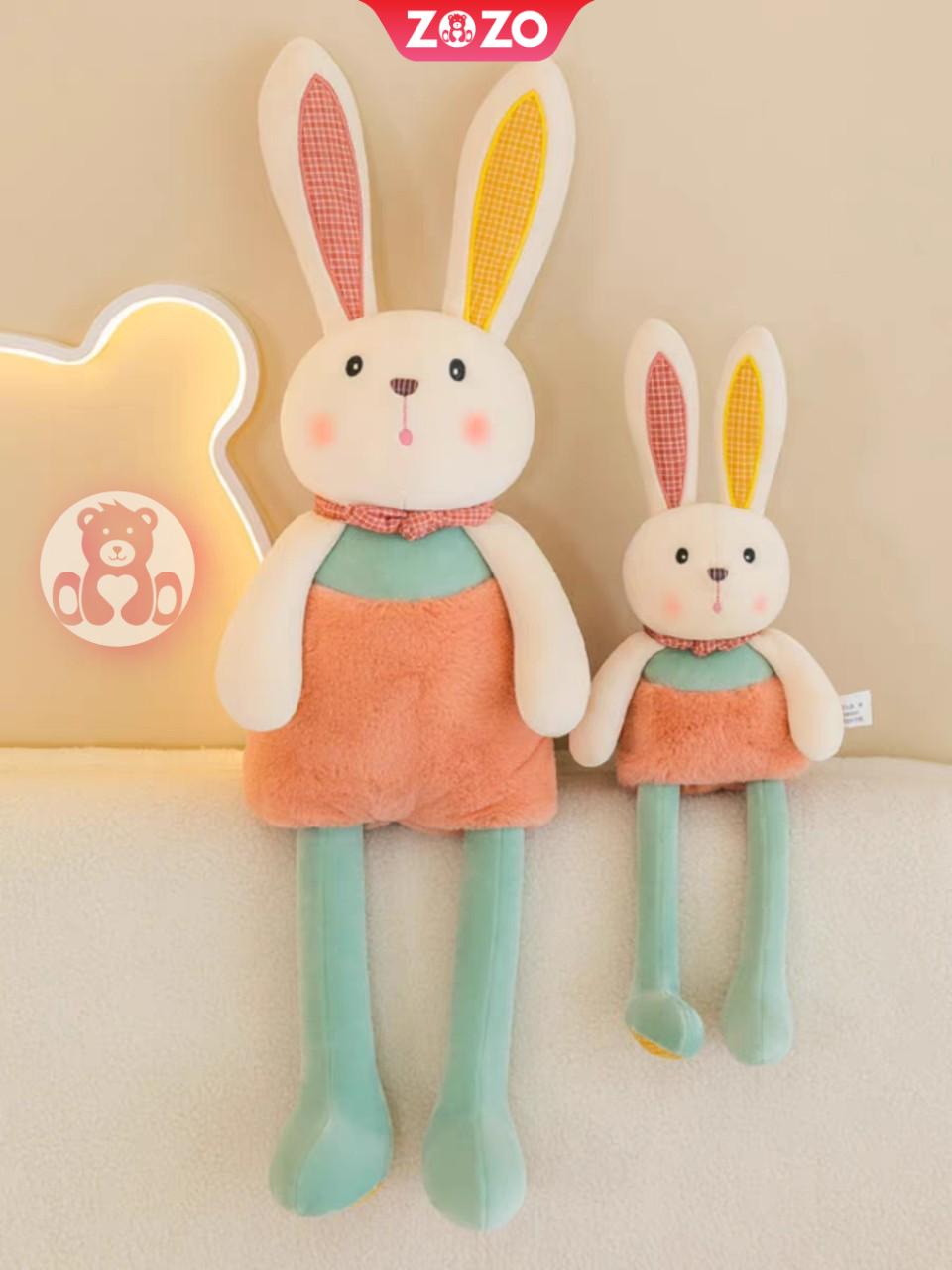 Thỏ chân dài nhồi bông đáng yêu