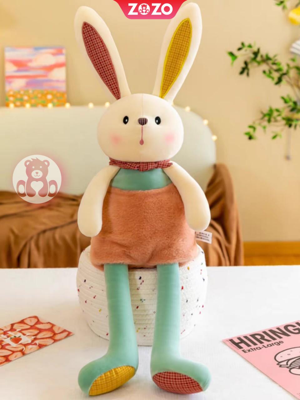 Thỏ chân dài nhồi bông đáng yêu - Hình ảnh 2