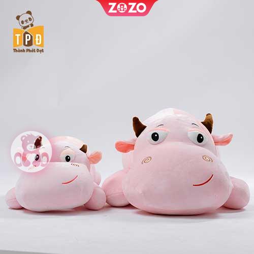 Gấu bông bò nằm mắt to đáng yêu