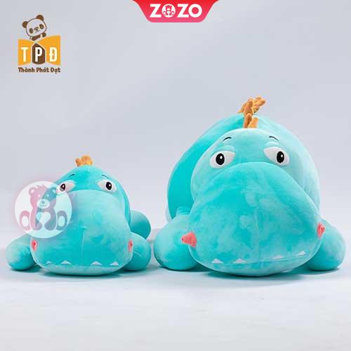 Gấu bông khủng long nằm mắt to