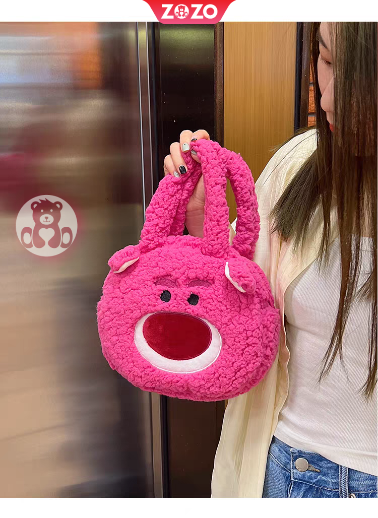 Túi xách gấu dâu cute - Hình ảnh 2