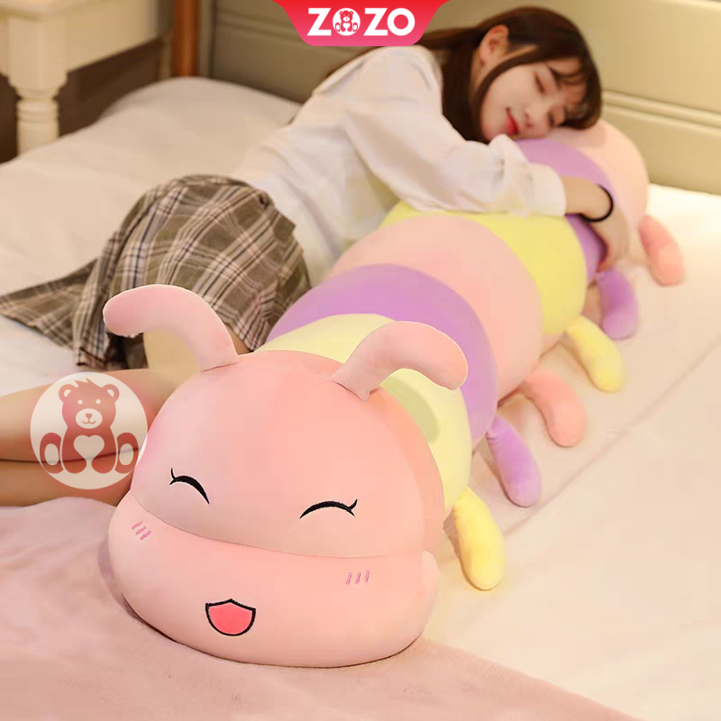 Gối ôm sâu bảy màu đáng yêu - Hình ảnh 3