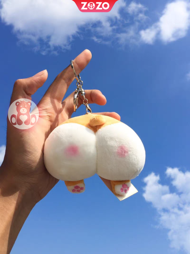 Móc khóa mông gấu dễ thương