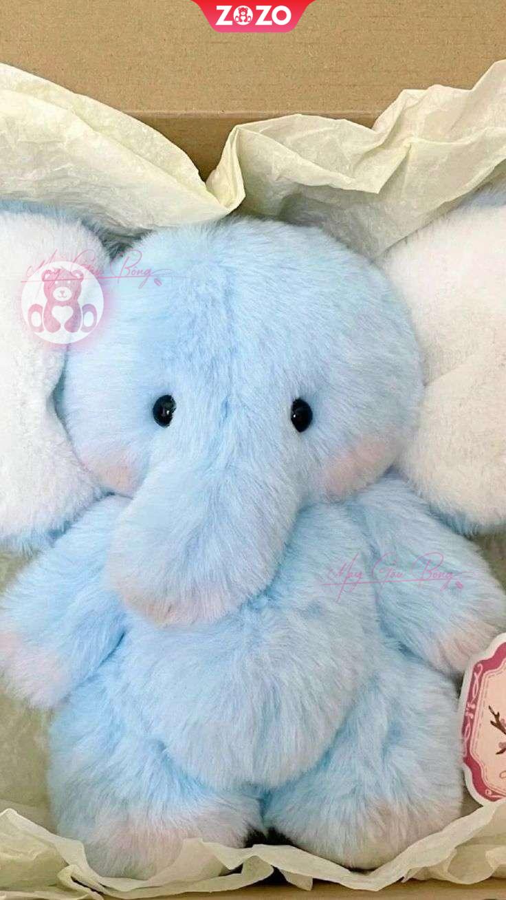 Balo voi bông Elephant mặt cười đáng yêu 3 Balo gấu bông Elephant chú voi happy face