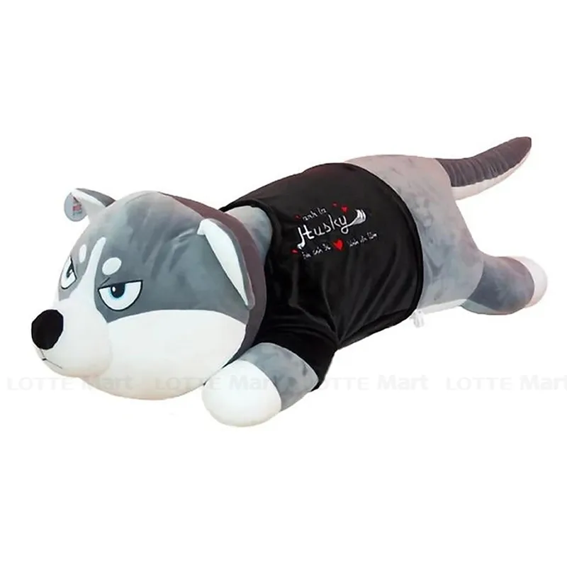 Chó bông Husky baby mặc áo hoodie 5 Chó Bông Husky Baby lông mịn ngồi mặc áo Hoodie