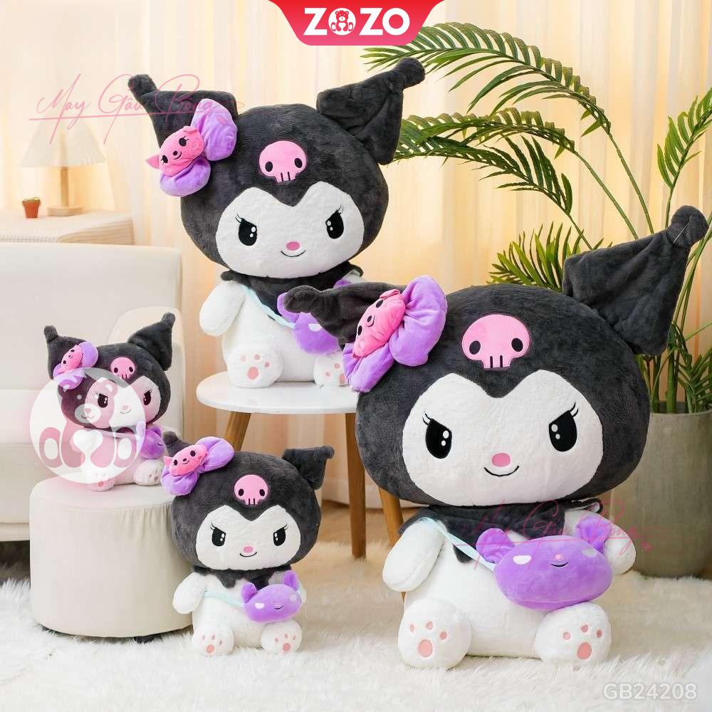 Gấu Bông Kuromi Nơ Tím Dễ Thương