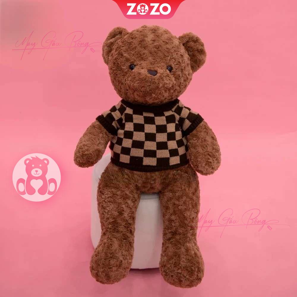Gấu Teddy mặc áo len xoắn ấm áp 2 Gấu Teddy áo len lông xoắn