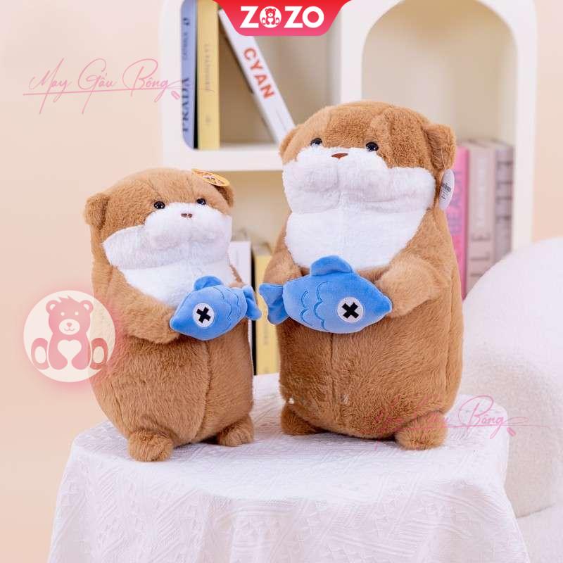 Rái cá bông mini ôm cá xinh xắn 3 Rái Cá Bông mini ôm cá
