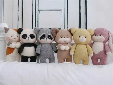 Thú nhồi bông đa dạng mẫu mã, giá tốt 2 gấu bông handmade