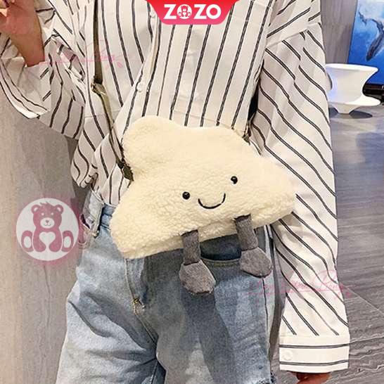 Túi đeo chéo mây bông siêu dễ thương 2 Túi đeo chéo đám mây dễ thương