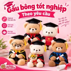 Đặt may gấu bông tốt nghiệp giá tận xưởng